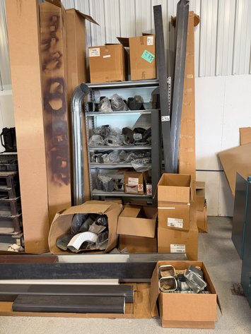 Image for Assorted Metal Gutters, Downspouts, Elbows, and Assorted Gutter Accessories in Shop