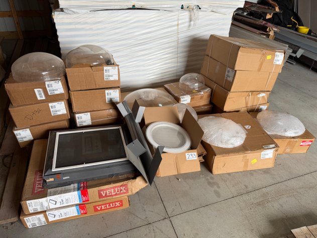 Image for Approx. (16) Assorted VELUX Round Skylight Domes and (3) Deck-Mounted Skylight Windows