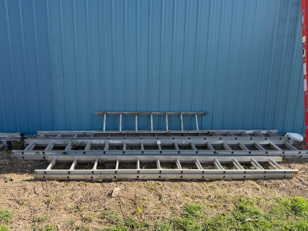 Image for (3) Aluminum Extension Ladders - (2) 32ft, (1) 24ft