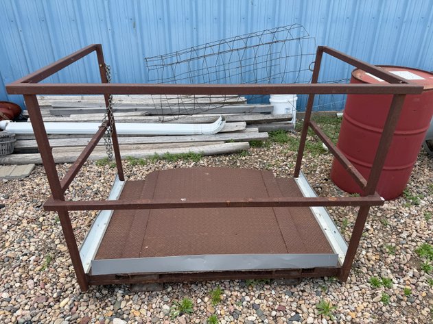 Image for Approx. 58in x 40in x 44in H Metal Forklift Manlift Platform