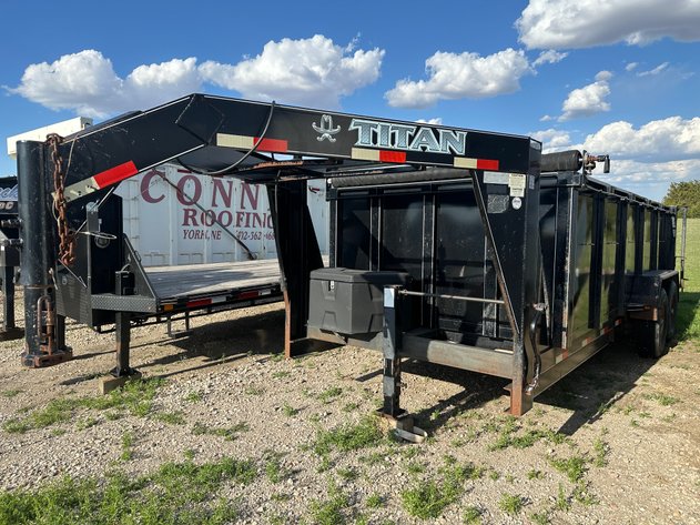Image for 2012 TITAN 8x16 Tandem Axle Gooseneck Dump Trailer - Mo: CD9812