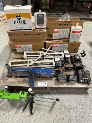Image for ADCO Dual-Cartridge Cordless Applicators, Batteries, Chargers and Assorted Adhesives on Pallet