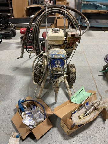Image for GRACO GMAX II 7900 Gas Airless Sprayer w/ Hoses, Sprayers and Spare Parts