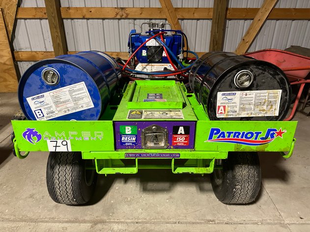 Image for AMPED Patriot Jr. Roof Adhesive Applicator Sprayer System w/ Adhesive Barrels