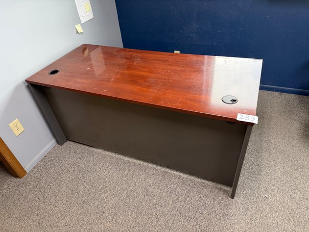 Image for 66in x 29.5in x 29.5in Office Desk and (1) Rolling File Cabinet