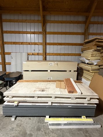 Image for Approx. (75) 8ft x 4ft pcs of SHEETROCK Firecode Core Gypsum Panels - 5/8 in Tapered Edge and Approx. (25) Sheets of Drywall