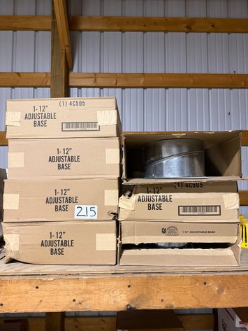 Image for Lot of (7) 12in Adjustable Pipe Bases for HVAC Systems 