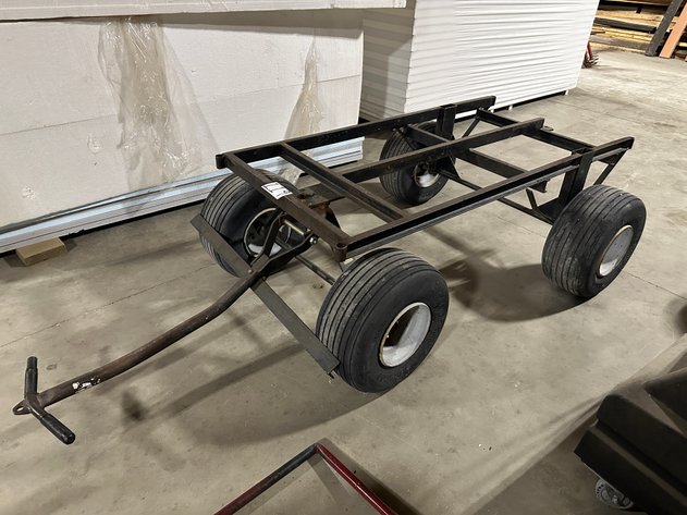 Image for Approx. 62in x 30in x 21in Heavy Duty 2000 lbs Capacity  Material Cart w/ Brake Handle (Black)