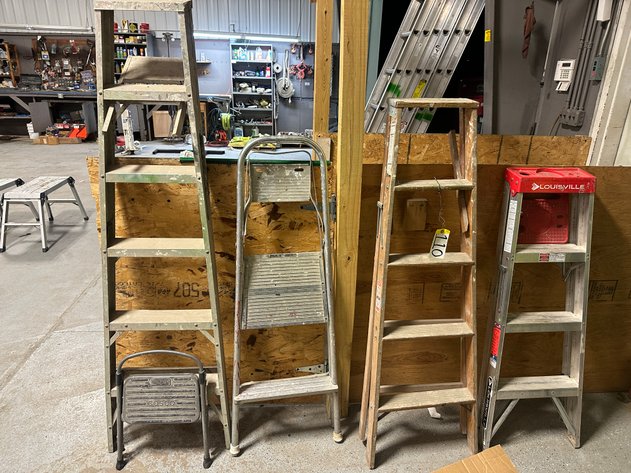 Image for Lot of (5) Assorted Ladders and Step Stools - (1ft - 6ft)