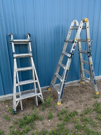 Image for (2) WERNER 21ft Multi-Position Pro J-Fold Ladders
