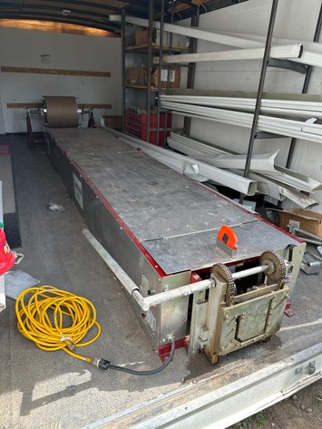 Image for KWM Gutterman 7in Seamless Mobile Gutter Machine in 2008 MIDDLEBURY 8x20 Enclosed Trailer and Contents