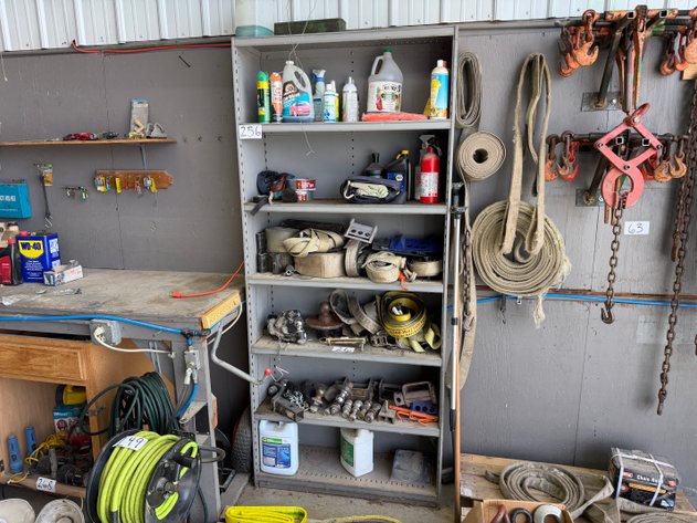 Image for (2) 3ft x 1ft x 7ft Gray Metal Shelves 