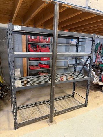 Image for (1) 6.5ft x 2ft x 6.5ft Black Metal Shelf in shop