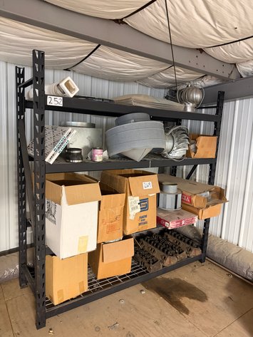 Image for (1) 6.5ft x 2ft x 6.5ft Black Metal Shelf in mezzanine 