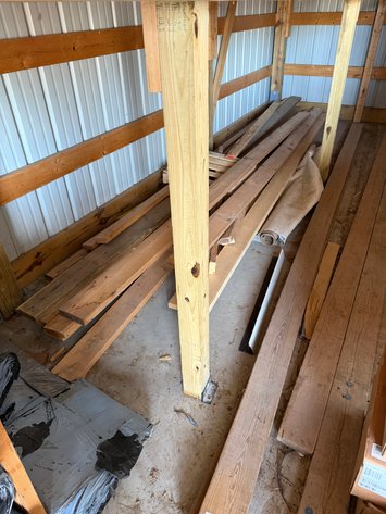 Image for Assorted Lumber in Residential Barn