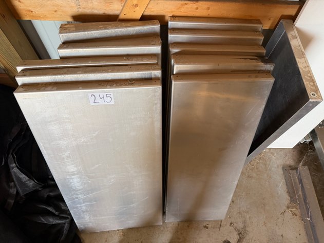 Image for (14) Stainless Steel Table Tops - (11) 48in x 18in, (3) 48in x 24in