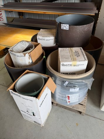 Image for Assorted Color and Size Coated Rolls of Sheet Metal 