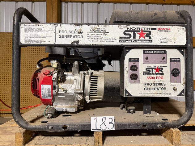 Image for NORTH STAR 5500 PPG Pro Series Generator and (2) HONDA Motors on Pallet