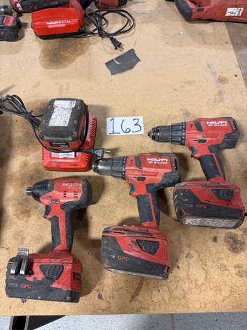 Image for (3) HILTI Cordless Drills, (4) Batteries and (1) Charger