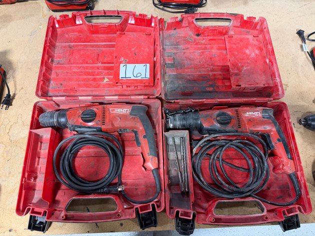 Image for (2) HILTI TE 2 Electric Rotary Hammers in Cases