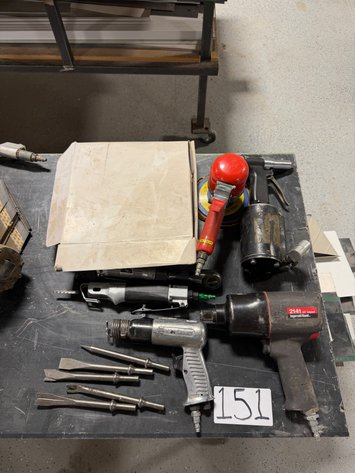 Image for Assorted Pneumatic Tools from INGERSOLL RAND, NAPA, PORTER CABLE, EVERCRAFT