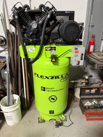 Image for 2023 FLEXZILLA PRO 80 Gallon, 7.5 HP Vertical Two-Stage Air Compressor (LIKE NEW)