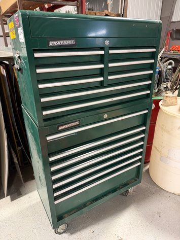 Image for MASTERFORCE 15-Drawer Rolling Toolbox and Tools