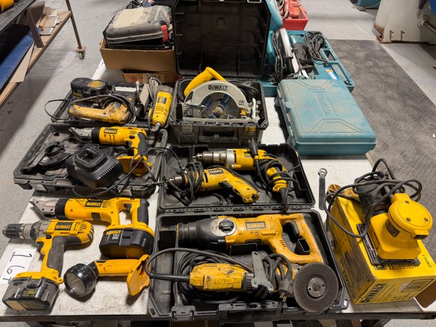 Image for (12) Assorted DEWALT Electric Power Tools 