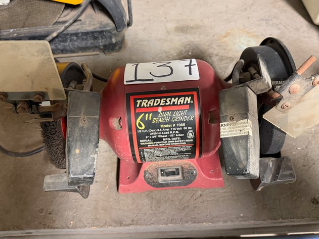 Image for TRADESMAN 6in 1/2 HP Benchtop Grinder / Buffer