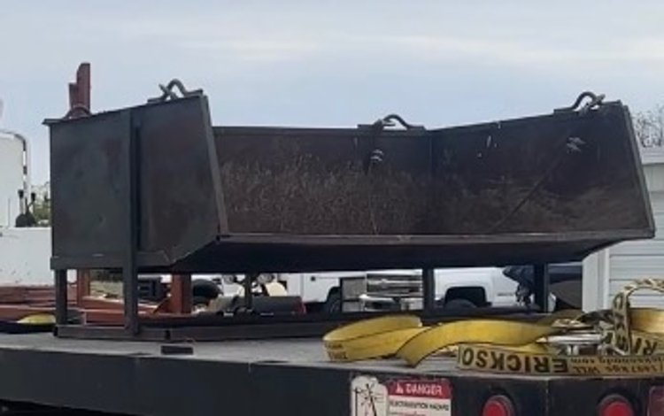 Image for Approx 4ft x 2ft x 3ft Metal Dump Hopper