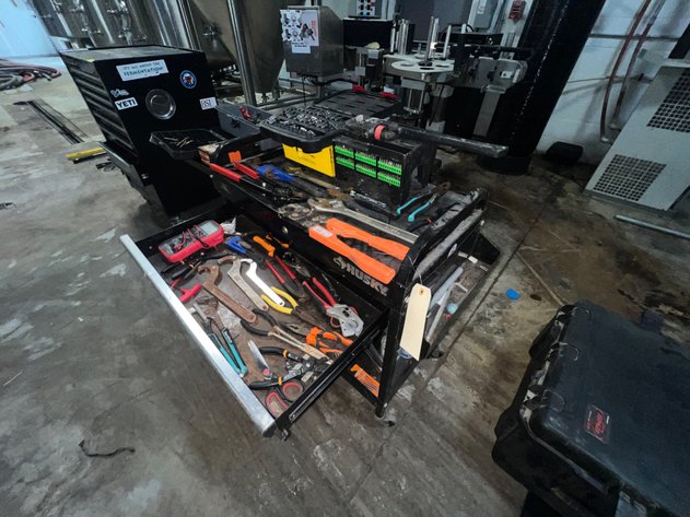 Image for Rolling Steel Toolbox and Tools