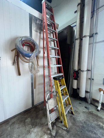 Image for Lot of Ladders, Hand Truck and Step Stool