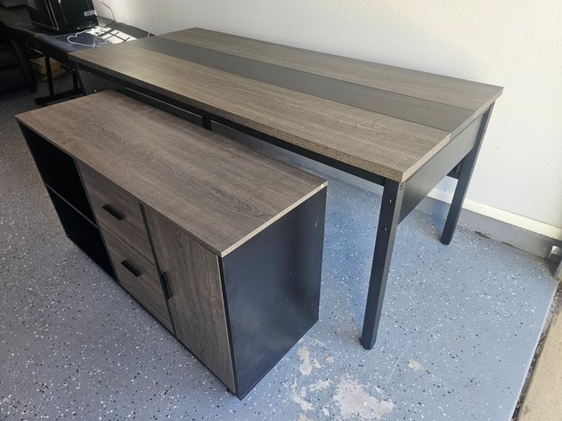Image for Desk & Matching Cabinet