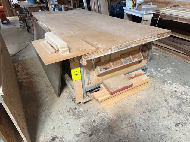 Image for Workbench with Woodworking Tools and Supplies