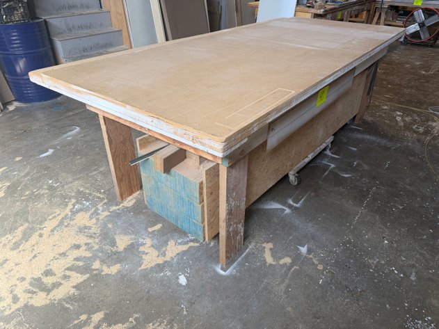 Image for Workbench with Woodworking Supplies