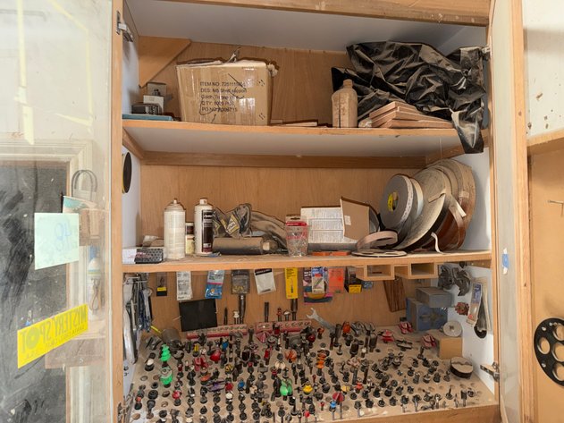 Image for Cabinet with Router Bits and Woodworking Cutter Inventory