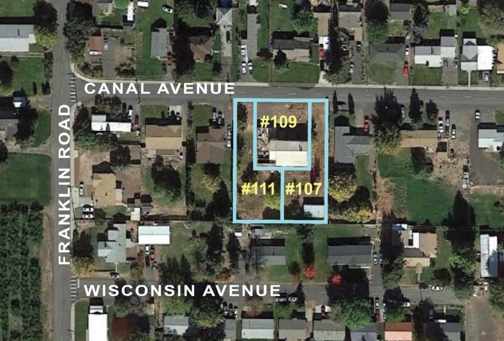 Image for #106: 3 Properties at 1211-1215 Canal Ave, Tieton WA 98947