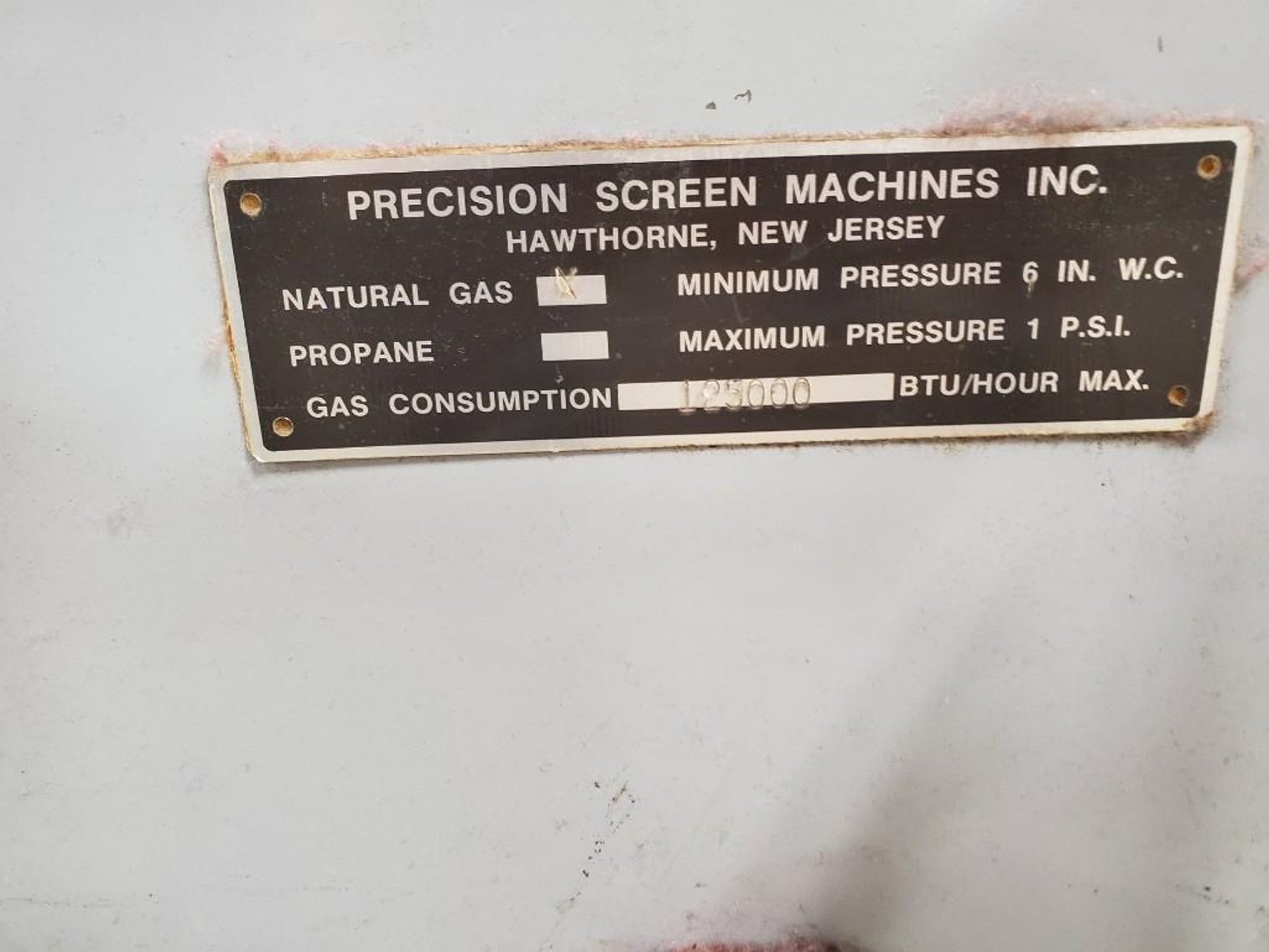 Image for PRECISION SCREEN MACHINES Gas Screen Dryer Conveyor Oven