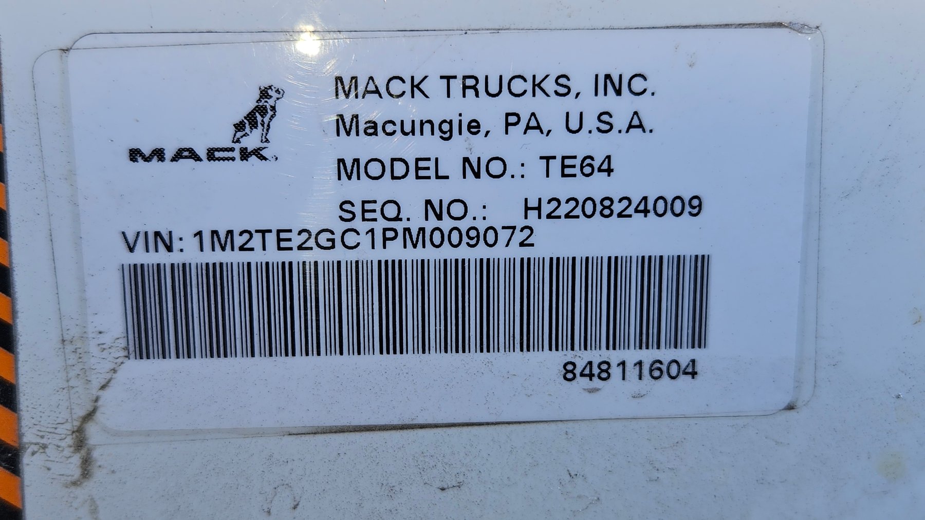 Image for FL: 2023 Mack TE64 w/ KCP Concrete Pump Truck & Mast