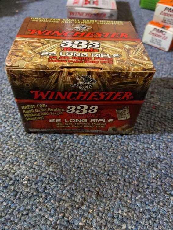 Winchester 333 Rounds .22 Long Rifle Ammo
