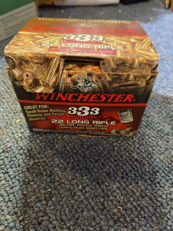 Winchester 22LR 333 Rds & Remington 22LR 550 Rds