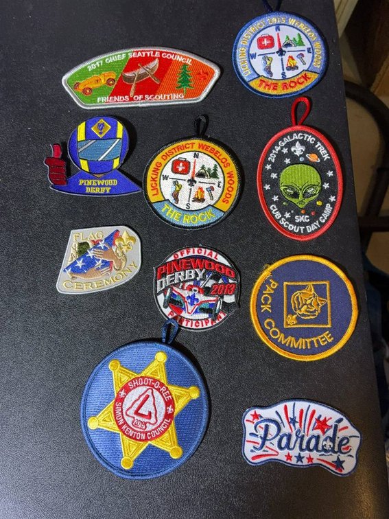 10 Assorted Scout Patch Badges