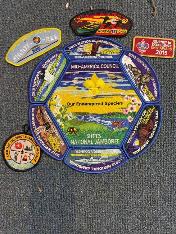 2013 National Jamboree Patch Set, Mid-America