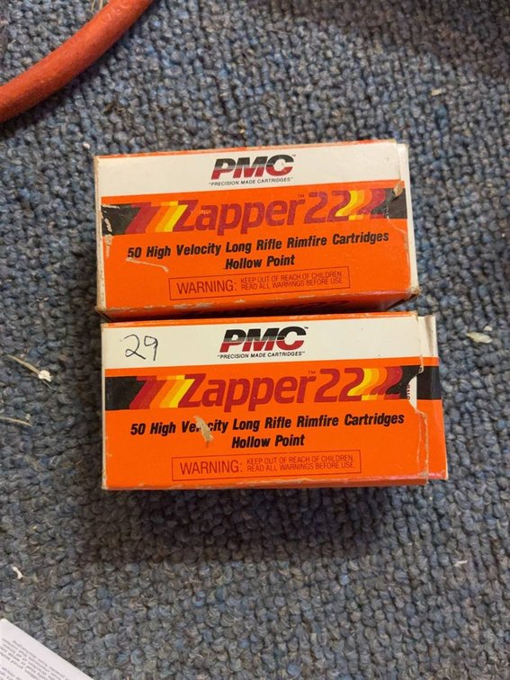 PMC Zapper22 .22LR Ammo, 2 Boxes, One w/29 Rounds
