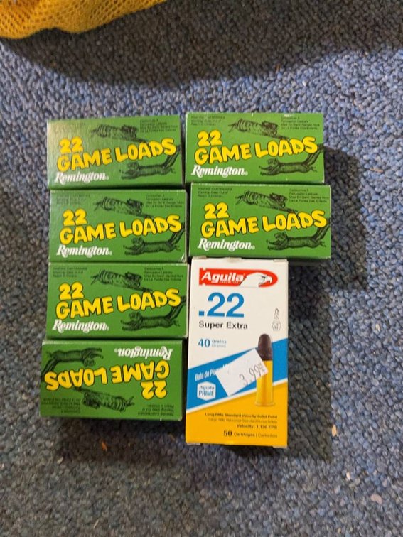 Remington .22 Game Loads & Aguila .22 Ammo Lot