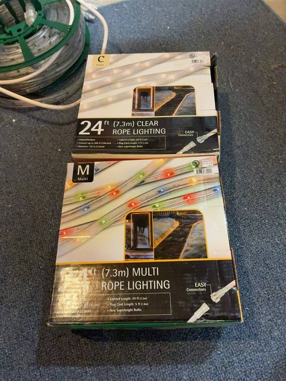 2 Boxes 24ft Rope Lighting, New in Box