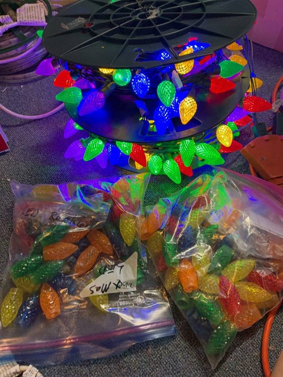 Multi-Color LED Holiday Light String Set