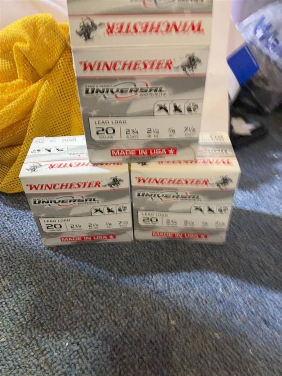 Winchester Universal 20 Gauge Shells, 4 Boxes