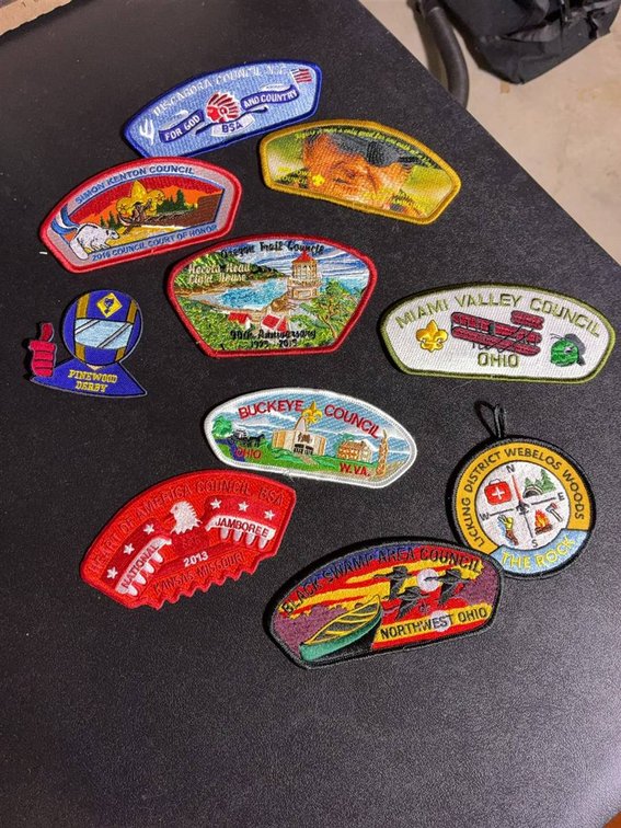 Boy Scouts Council Patch Lot Ohio WV Assorted