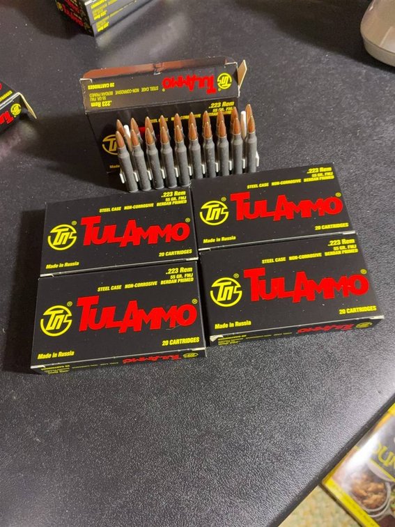 TulAmmo .223 Rem New Ammo 60 Cartridges In Box